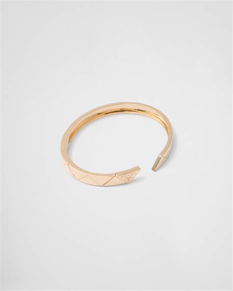 prada gold bangle|Eternal Gold bangle bracelet in yellow gold .